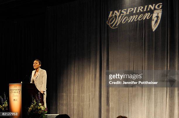 Robin Roberts, Co-Anchor of ABC News' Good Morning America, is honored at the Inspiring Women's Luncheon on July 30, 2008 in San Francisco,...