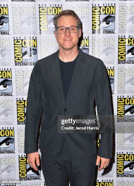 Actor Alan Tudyk at BBC AMERICA'S San Diego Comic-Con Press Line with the Stars and Producers of 'Dirk Gently's Holistic Detective Agency' and...