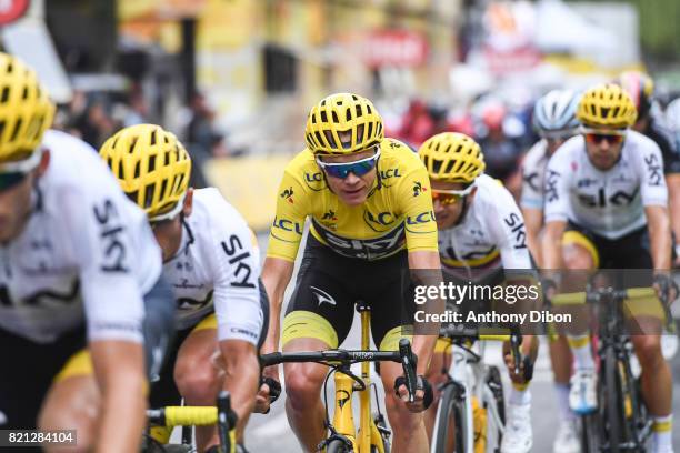 Christopher Froome team sky during the stage 21 from Montgeron to Paris at Avenue Des Champs Elysees on July 23, 2017 in Paris, France.