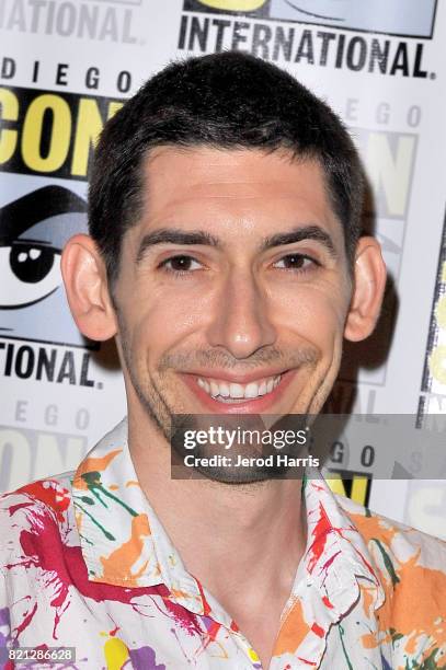 Creator Max Landis at BBC AMERICA'S San Diego Comic-Con Press Line with the Stars and Producers of 'Dirk Gently's Holistic Detective Agency' and...