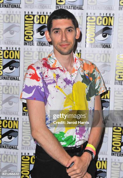 Creator Max Landis at BBC AMERICA'S San Diego Comic-Con Press Line with the Stars and Producers of 'Dirk Gently's Holistic Detective Agency' and...