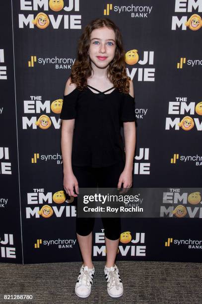 Tori Feinstein attends "The Emoji Movie" special screening at NYIT Auditorium on Broadway on July 23, 2017 in New York City.