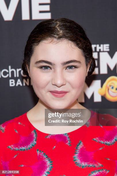 Lilla Crawford attends "The Emoji Movie" special screening at NYIT Auditorium on Broadway on July 23, 2017 in New York City.
