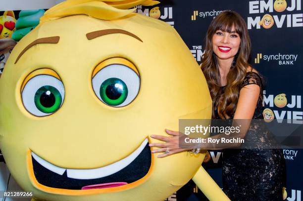 Sofia Vergara attends "The Emoji Movie" special screening at NYIT Auditorium on Broadway on July 23, 2017 in New York City.