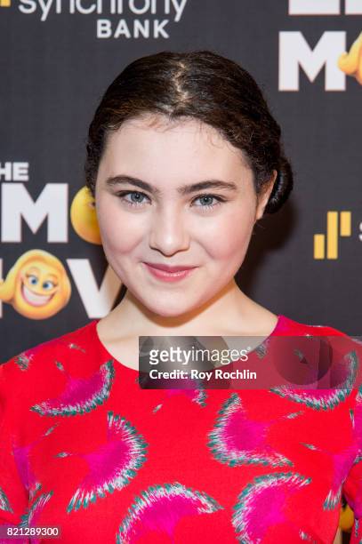 Lilla Crawford attends "The Emoji Movie" special screening at NYIT Auditorium on Broadway on July 23, 2017 in New York City.