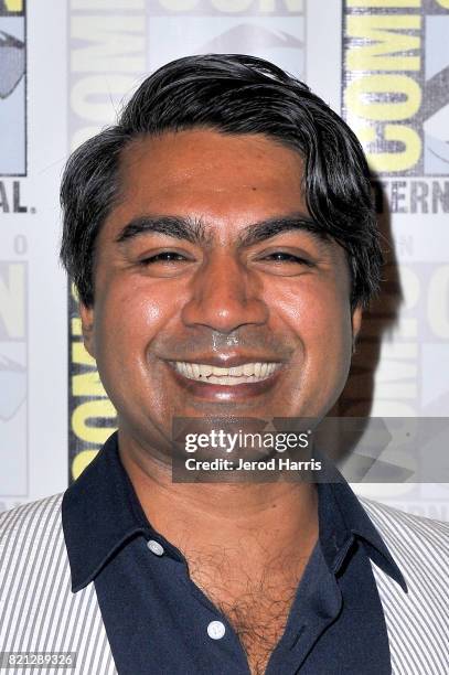 Producer Arvind Ethan David at BBC AMERICA'S San Diego Comic-Con Press Line with the Stars and Producers of 'Dirk Gently's Holistic Detective Agency'...