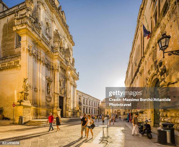 basilica di san giovanni battista - lecce stock pictures, royalty-free photos & images