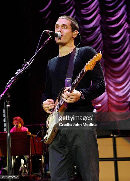 John Mayer performs at the Shoreline Amphitheater on July 26, 2008 in Mountain View, California.