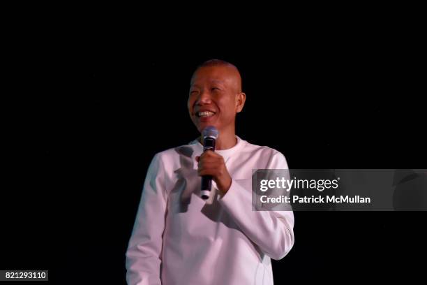 Cai Guo-Qiang attends Boom! The Cosmic LongHouse Benefit at LongHouse Reserve on July 22, 2017 in East Hampton, New York.