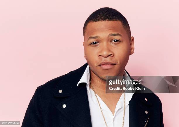 Actor Franz Drameh from CW's 'Legends of Tomorrow' poses for a portrait during Comic-Con 2017 at Hard Rock Hotel San Diego on July 22, 2017 in San...