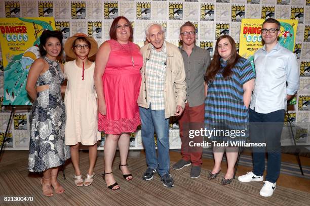 Actors Jasika Nicole and Charlyne Yi, and Co-creator/comic strip author Shadi Petosky from 'Danger & Eggs', Producer Marty Krofft from 'Sigmund and...