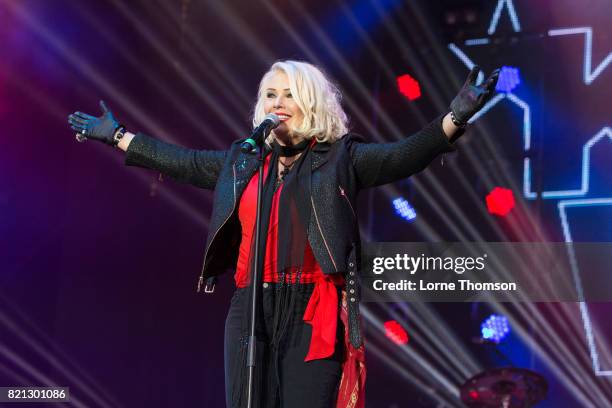 Kim Wilde performs on Day 3 of Rewind Festival at Scone Palace on July 23, 2017 in Perth, Scotland.