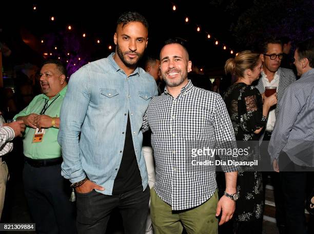 Ricky Whittle and Entertainment Weekly Editor-in-Chief Henry Goldblatt at Entertainment Weekly's annual Comic-Con party in celebration of Comic-Con...