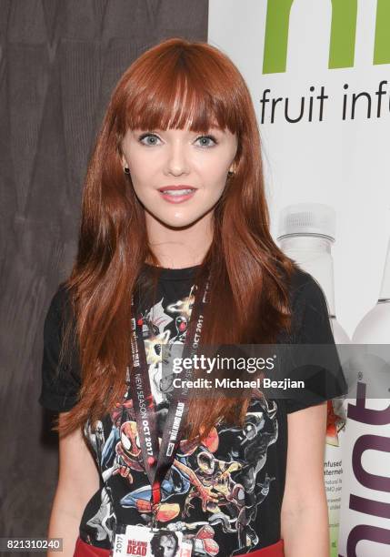 Hannah Rose May attends Comic Con TVLine Media Lounge Sponsored By Hint on July 22, 2017 in San Diego, California.