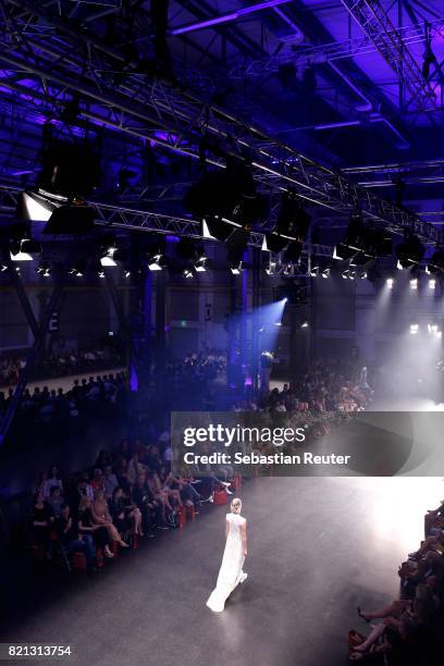 General view of Kim Hnizdo walking the runway for 'Cabo by Milka' at the PF Selected show during Platform Fashion July 2017 at Areal Boehler on July...