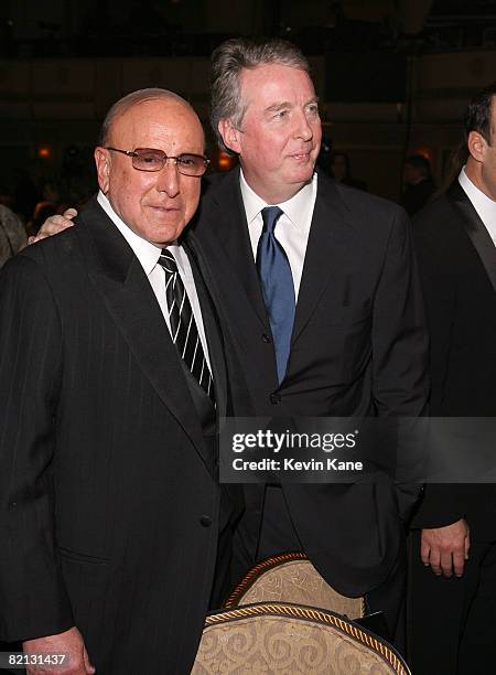 Clive Davis, Chairman and CEO BMG US, and Rolf Schmidt-Holtz, Chief Executive Officer Sony BMG *EXCLUSIVE*