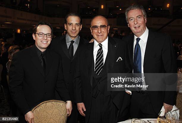 Tom Calderone, Van Toffler, President MTV Network Music Group, Clive Davis, Chairman and CEO BMG US, and Rolf Schmidt-Holtz, Chief Executive Officer...