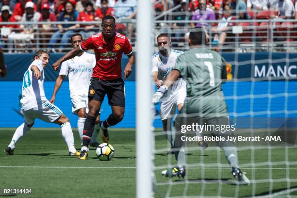 Anthony Martial of Manchester United during the International Champions Cup 2017 match between Real Madrid v Manchester United at Levi'a Stadium on...