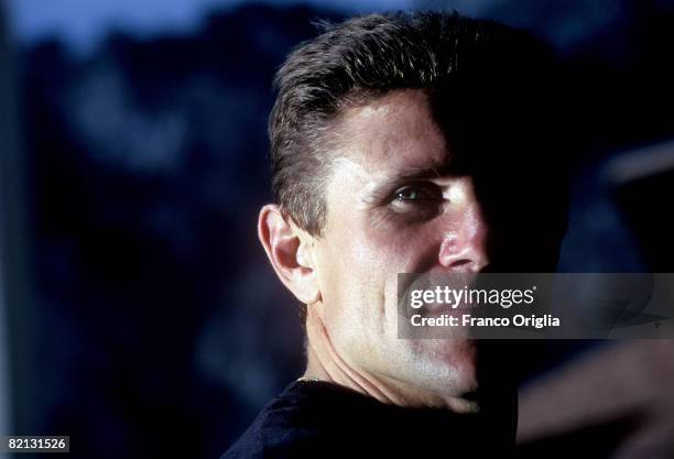 Sergei Bubka poses at the Monte Carlo Stadium, 28th April 2000. The Ukrainian athlete holds 35 pole vault world records, including the current...