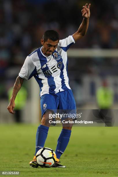 Porto forward Jesus Corona from Mexico during the match between Vitoria Guimaraes v FC Porto match for the Guimaraes City Trophy at Estadio da Dom...