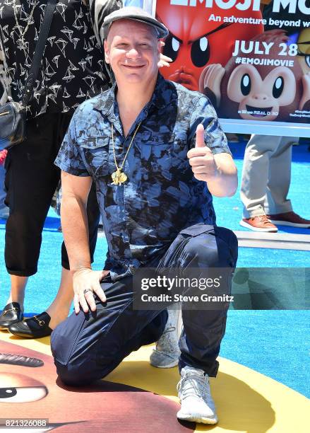 Jeff Ross arrives at the Premiere Of Columbia Pictures And Sony Pictures Animation's "The Emoji Movie" at Regency Village Theatre on July 23, 2017 in...