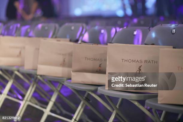 General view at the runway ahead of the Thomas Rath show during Platform Fashion July 2017 at Areal Boehler on July 23, 2017 in Duesseldorf, Germany.