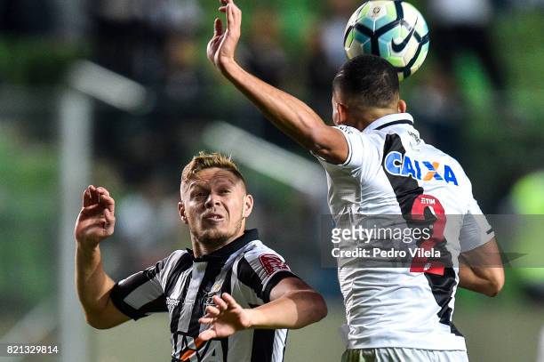 Marlone of Atletico MG and Gilberto of Vasco da Gama battle for the ball during a match between Atletico MG and Vasco da Gama as part of Brasileirao...
