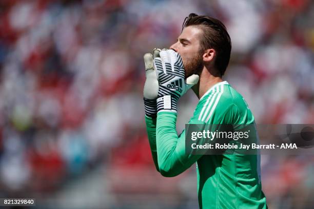 David de Gea of Manchester United during the International Champions Cup 2017 match between Real Madrid v Manchester United at Levi'a Stadium on July...