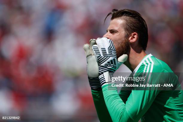 David de Gea of Manchester United during the International Champions Cup 2017 match between Real Madrid v Manchester United at Levi'a Stadium on July...