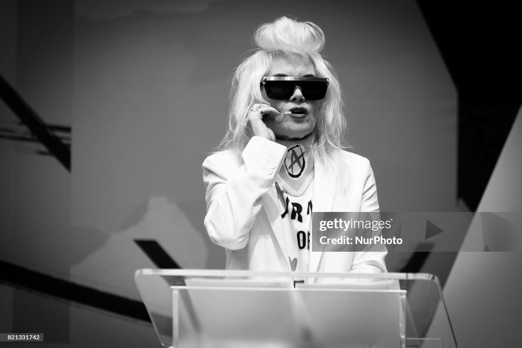 Pam Hogg talks at Pure London