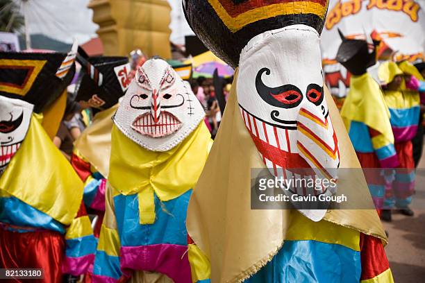 phi ta khon festival, dansai, loei, thailand - animism stock pictures, royalty-free photos & images