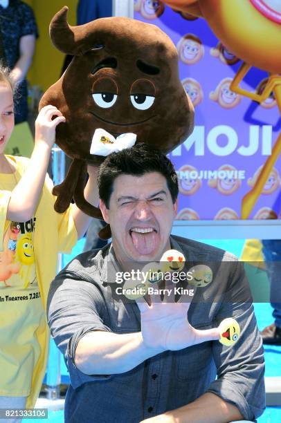 Actor Ken Marino attends the premiere of Columbia Pictures and Sony Pictures 'The Emoji Movie' at Regency Village Theatre on July 23, 2017 in...