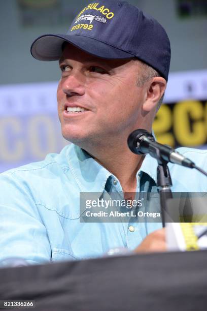 Adam Baldwin at TNT's "The Last Ship" with Eric Dane: panel and exclusive sneak peek for season 4 during Comic-Con International 2017 at San Diego...