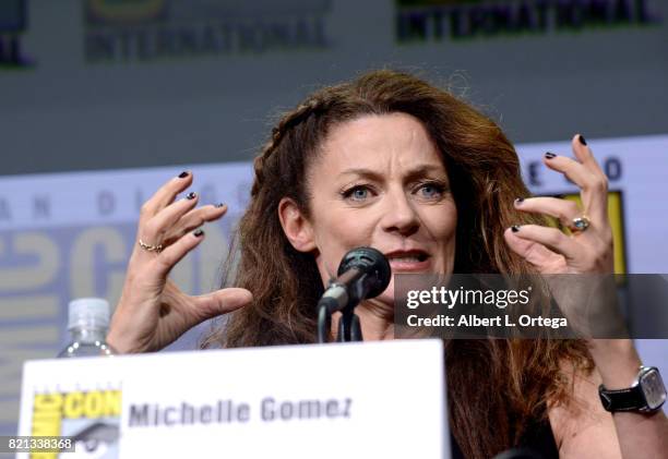 Michelle Gomez at "Doctor Who" BBC America official panel during Comic-Con International 2017 at San Diego Convention Center on July 23, 2017 in San...