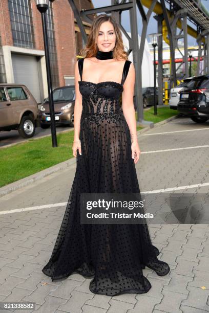 Daniela Dany Michalski attends the Thomas Rath show during Platform Fashion July 2017 at Areal Boehler on July 23, 2017 in Duesseldorf, Germany.