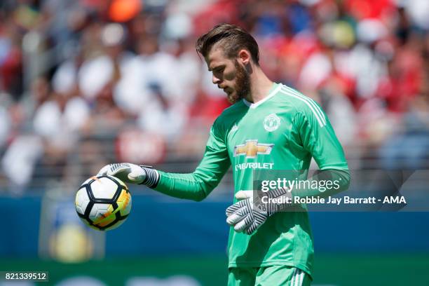 David de Gea of Manchester United during the International Champions Cup 2017 match between Real Madrid v Manchester United at Levi'a Stadium on July...