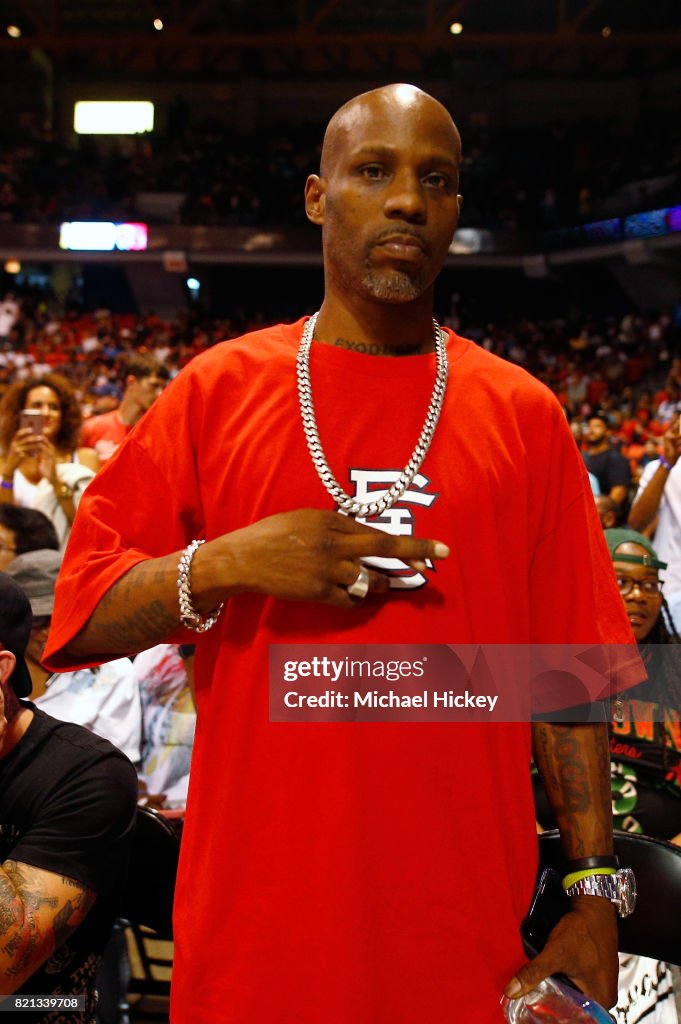 Big3 Rapper Rapper DMX poses for a photo during week five of the BIG3 three on ...