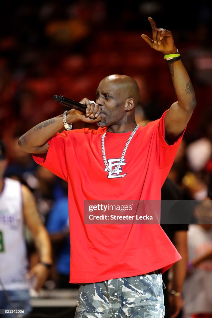 Big3 Rapper Rapper DMX performs during week five of the BIG3 three on three... News ...