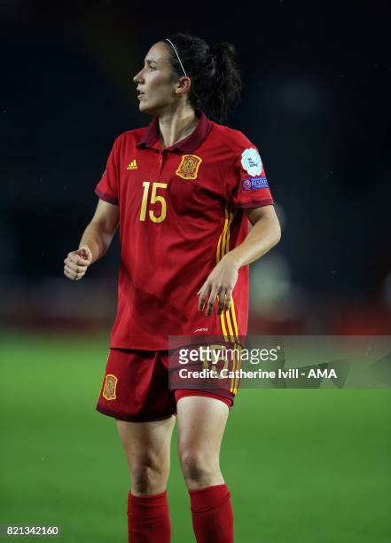 Silvia Meseguer of Spain Women during the UEFA Women's Euro 2017 match between England and Spain at Rat Verlegh Stadion on July 23, 2017 in Breda,...