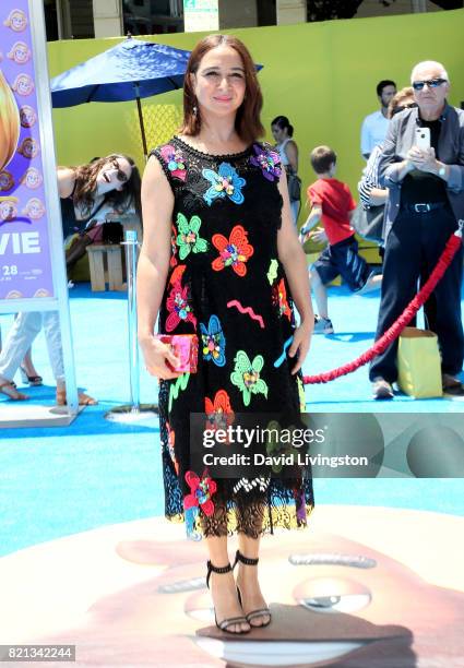 Actress Maya Rudolph attends the premiere of Columbia Pictures and Sony Pictures Animation's "The Emoji Movie" at Regency Village Theatre on July 23,...