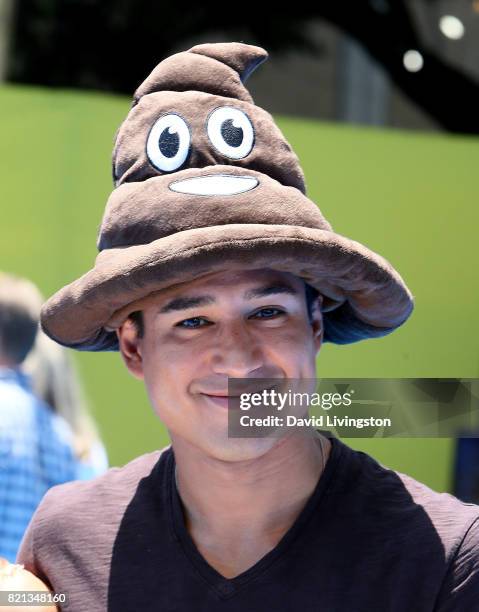 Television personality Mario Lopez attends the premiere of Columbia Pictures and Sony Pictures Animation's "The Emoji Movie" at Regency Village...