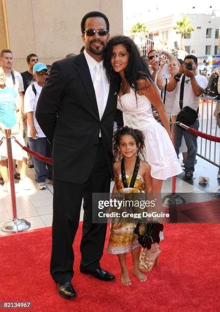Actor Kristoff St. John and guests arrives at the 35th Annual Daytime Emmy Awards at the Kodak Theatre on June 20, 2008 in Los Angeles, California.