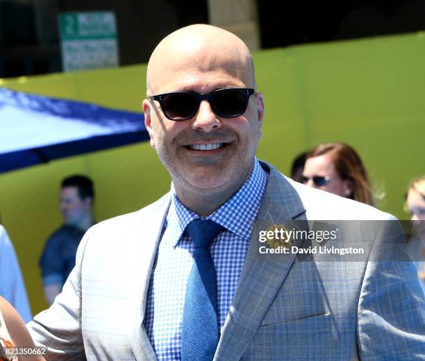 Director Tony Leondis attends the premiere of Columbia Pictures and Sony Pictures Animation's "The Emoji Movie" at Regency Village Theatre on July...