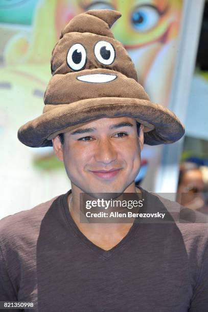 Actor Mario Lopez attends the premiere of Columbia Pictures and Sony Pictures Animation's "The Emoji Movie" at Regency Village Theatre on July 23,...