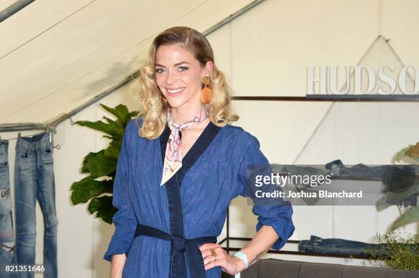 Actress Jaime King attends the Hudson Jeans FYF Fest Style Lounge at Exposition Park on July 23, 2017 in Los Angeles, California.