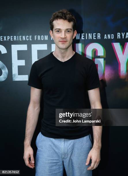 Shively attends "Seeing You" Broadway industry performance at 450 West 14th Street on July 23, 2017 in New York City.