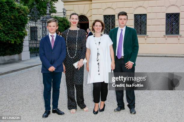 Benedikt von Schoenburg-Glauchau, Russian actress Svetlana Dryga, Irina von Schoenburg-Glauchau and Maximus von Schoenburg-Glauchau during the Jose...