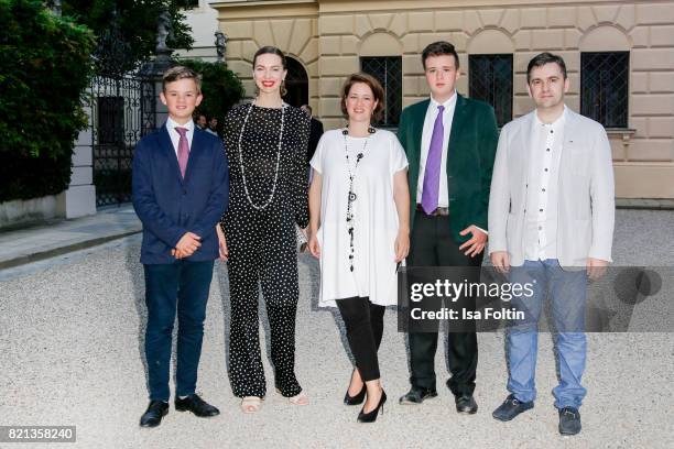 Benedikt von Schoenburg-Glauchau, Russian actress Svetlana Dryga, Irina von Schoenburg-Glauchau, Maximus von Schoenburg-Glauchau and Russian...