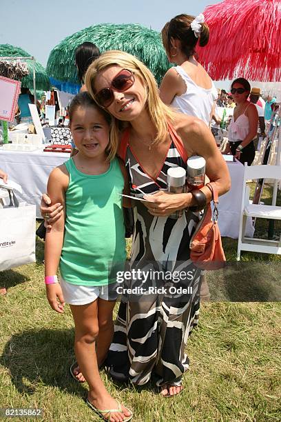 Kelly Ripa and Lola Grace Consuelos attend the Ovarian Cancer Research Fund's Super Saturday 11 benefit hosted by Donna Karan at Nova's Ark Project...