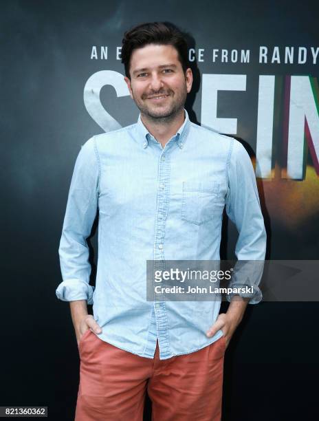 Will Griggs attends "Seeing You" Broadway industry performance at 450 West 14th Street on July 23, 2017 in New York City.